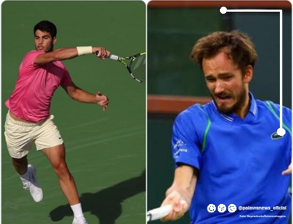 Medvedev e Alcaraz decidem o 1° Masters 1000 do ano